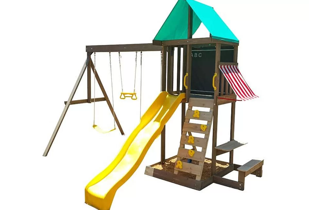 Kidkraft Aire De Jeux En Bois Newport ^ Balançoires Et Portiques