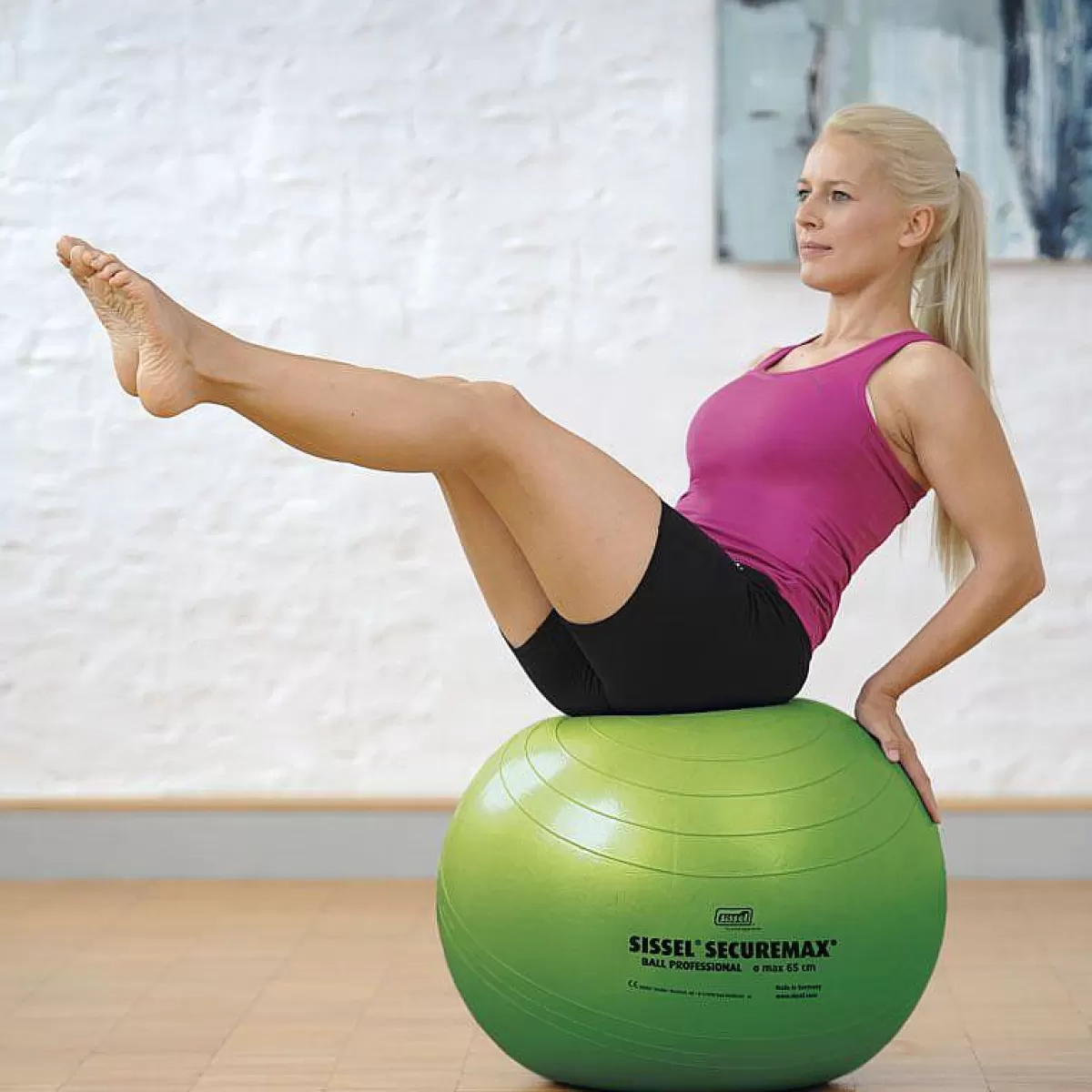 SisselFrance Ballon De Gymnastique Securemax Vert^ Matériel Pilates