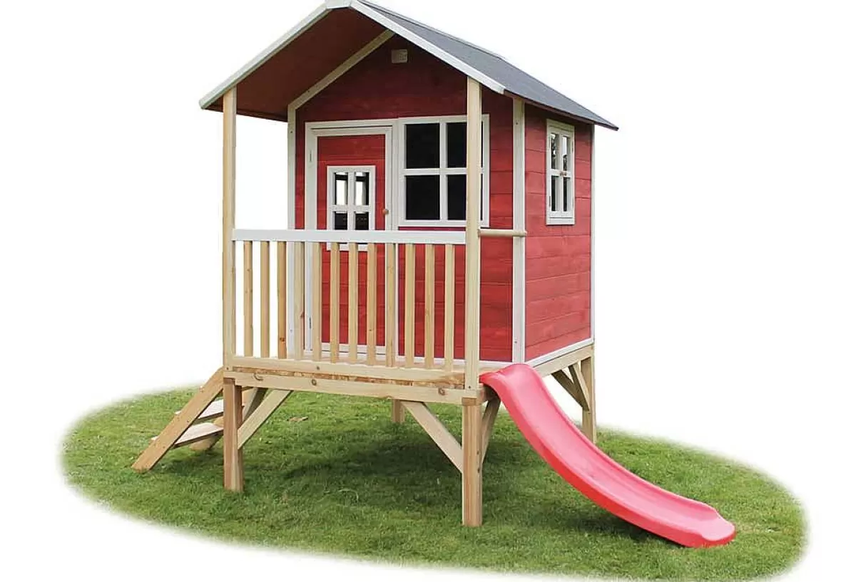 Exit Cabane Enfant Sur Pilotis Rouge Loft 300^ Cabanes Et Mobilier