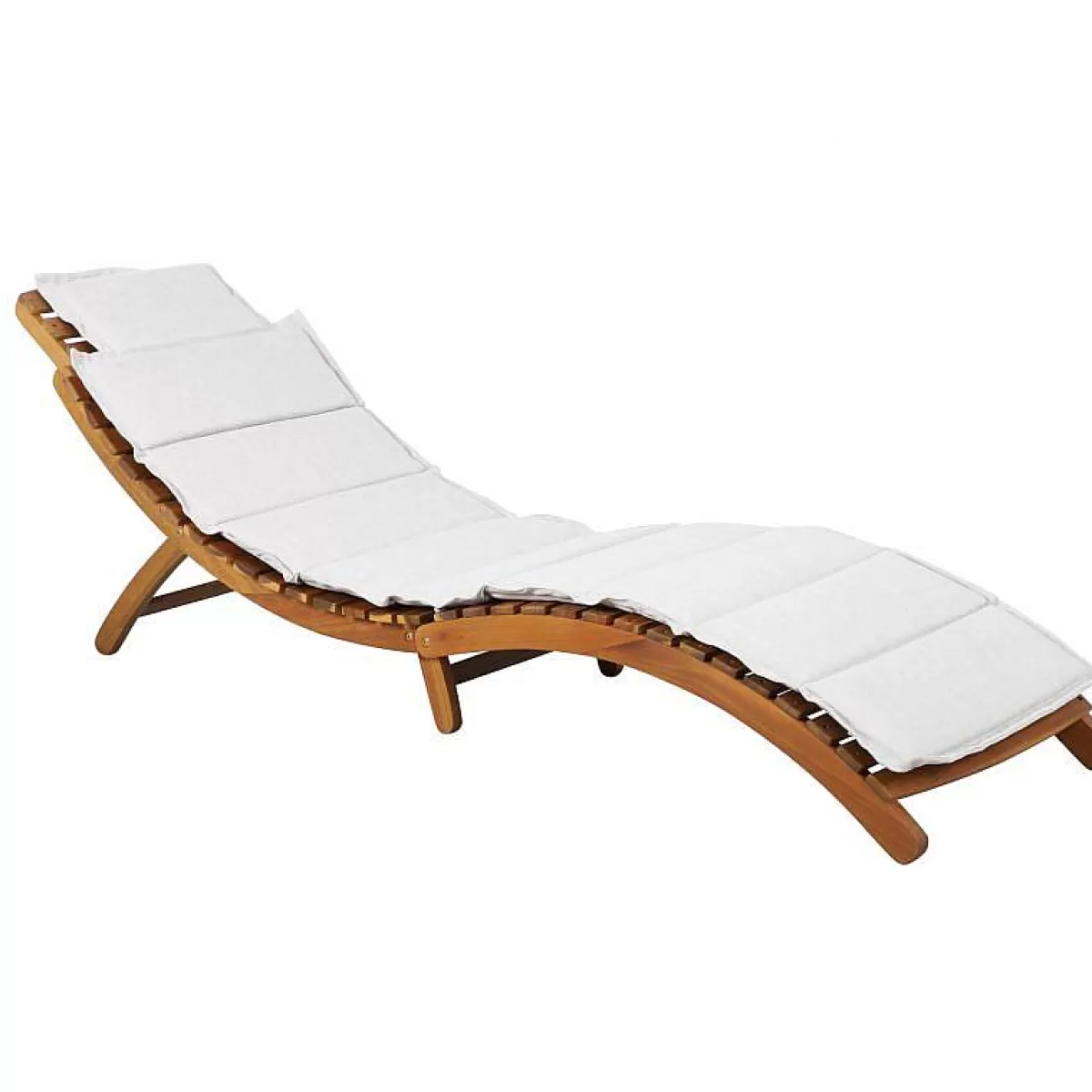 Beau Rivage Chaise Longue En Bois Kos Gris Clair^ Transats Et Chiliennes