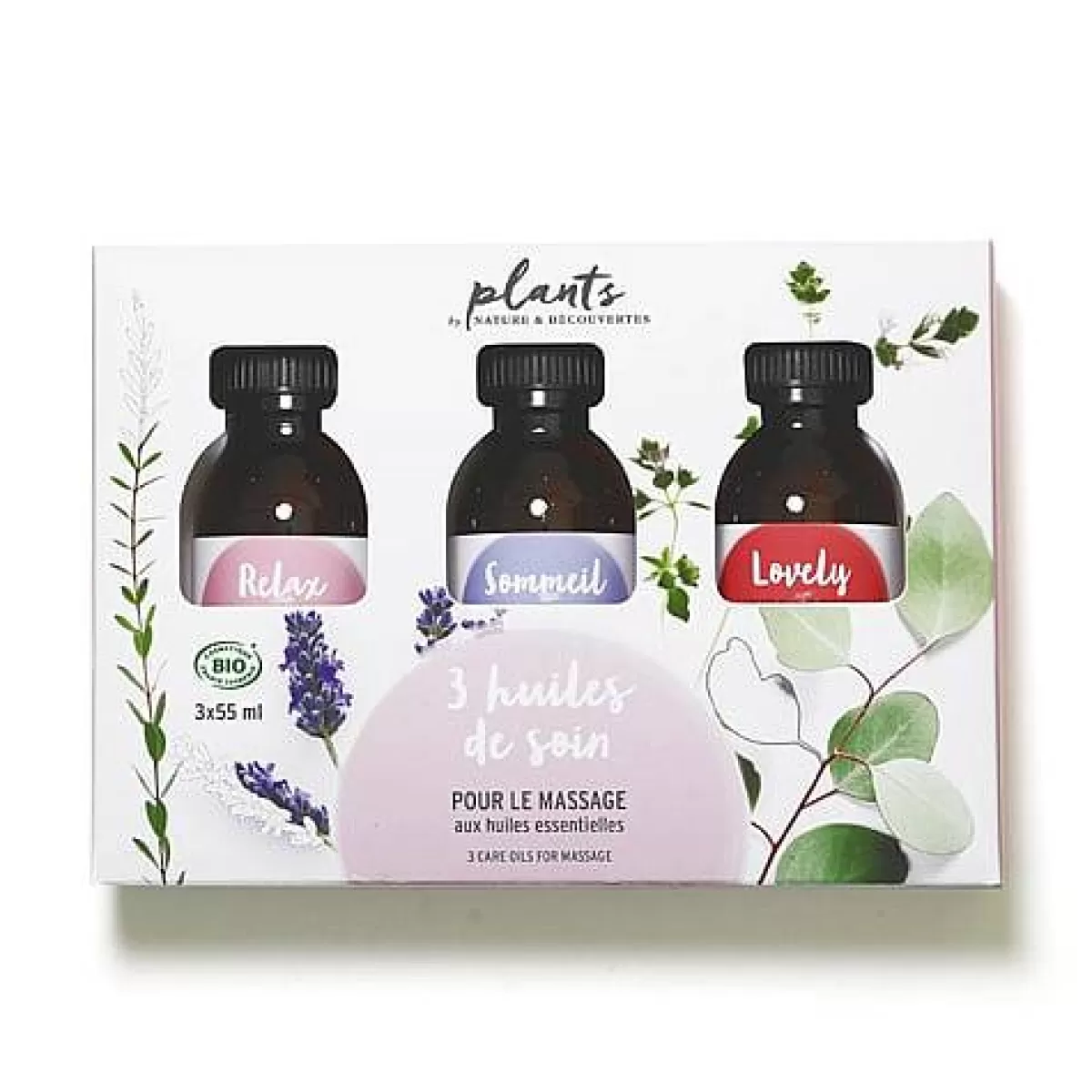 Plants Coffret 3 Huiles De Massage Bio^ Coffrets Massage