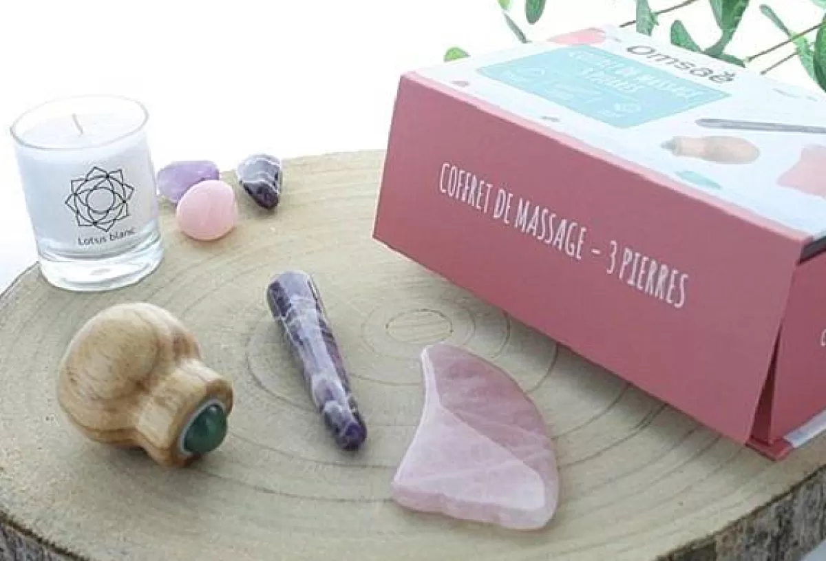 Omsaé Coffret Massage Corps Pierre Naturelle^ Coffrets Massage