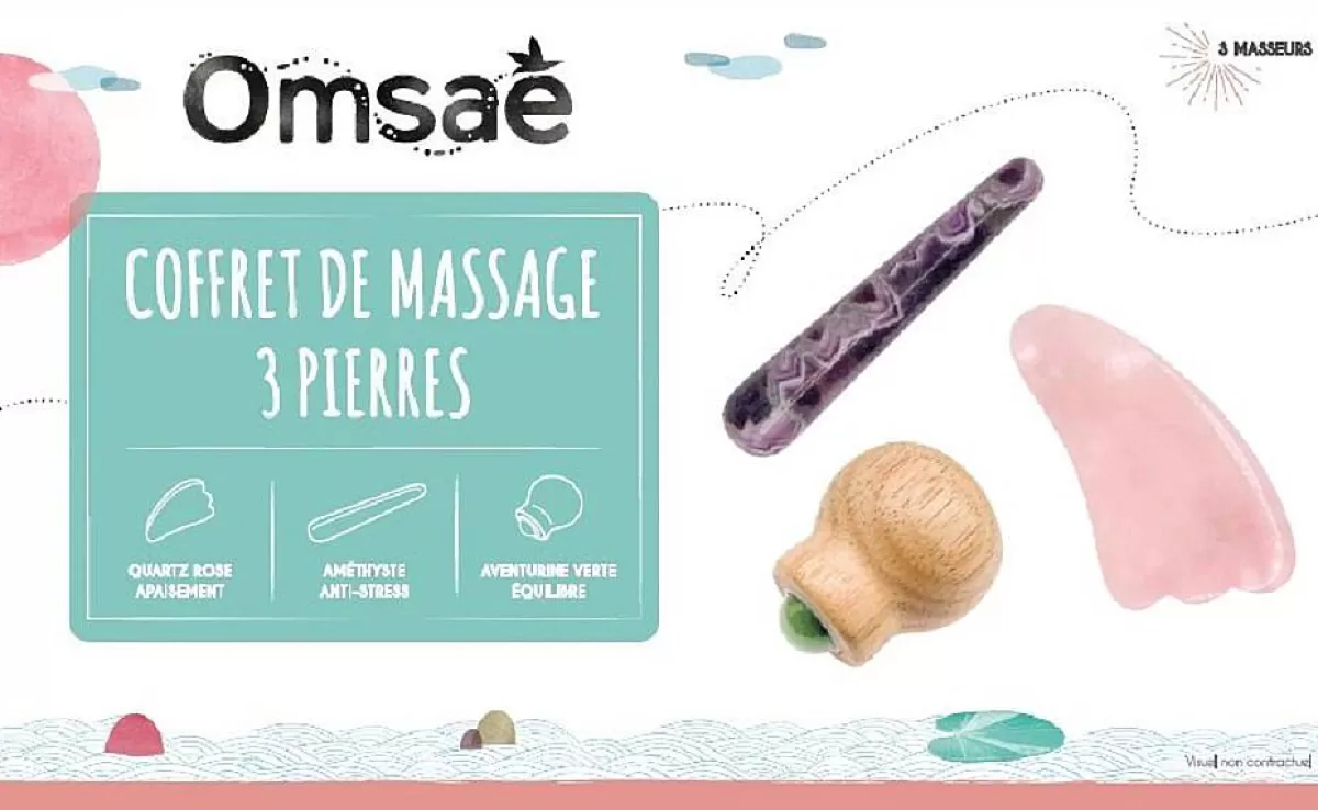 Omsaé Coffret Massage Corps Pierre Naturelle^ Coffrets Massage