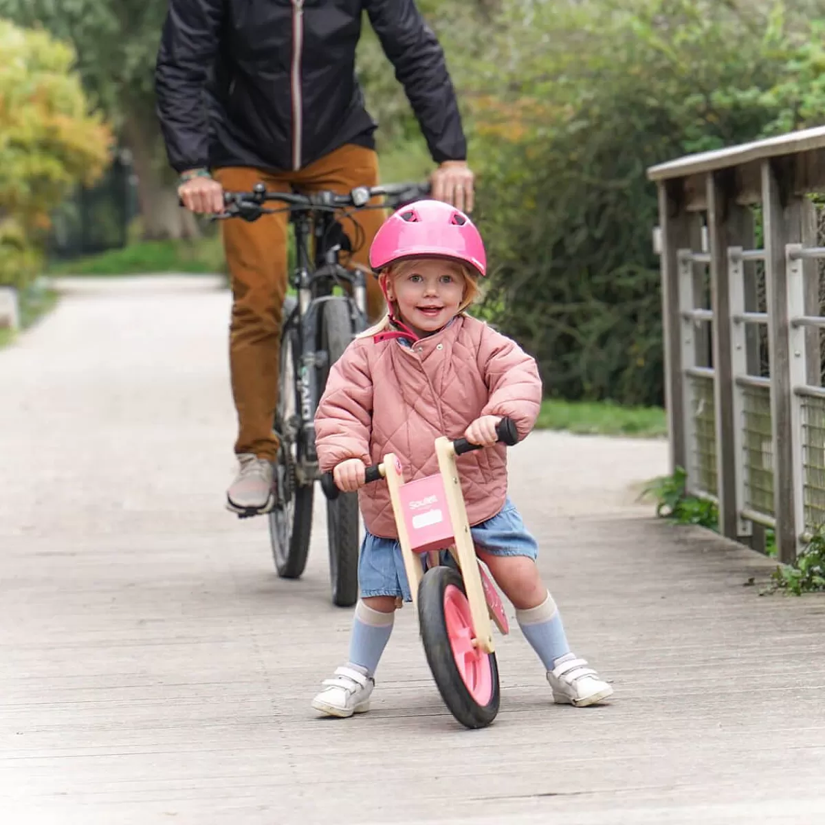 SOULET Draisienne En Bois Pour Enfants - Rose Outlet