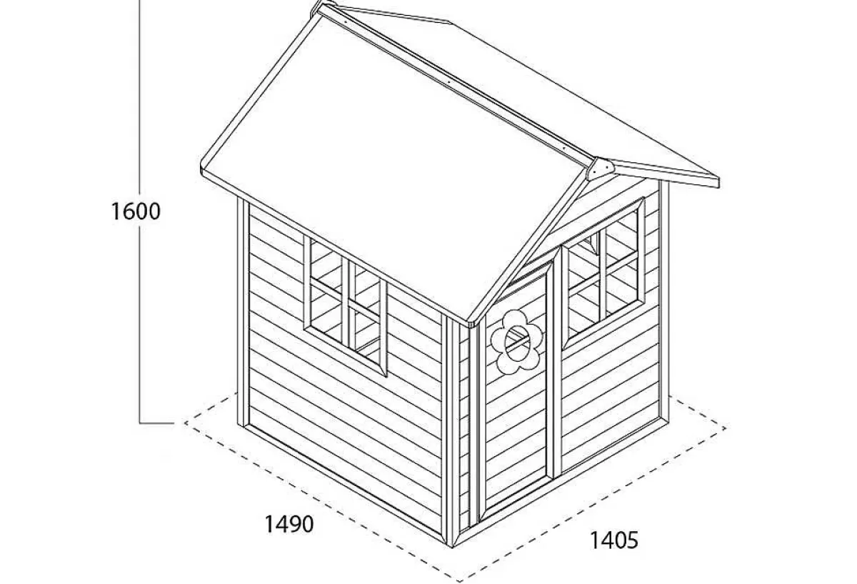 Exit Maisonnette Bois Naturel Pour Enfant Lof^ Cabanes Et Mobilier