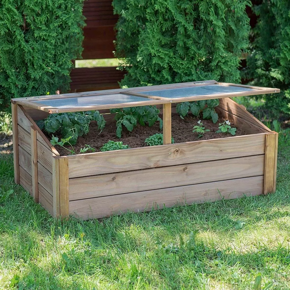 Cémonjardin Serre Ch Ssis En Bois 100 Cm^ Siège De Jardin