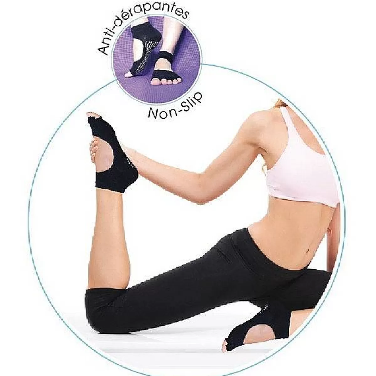 Zen arôme Une Paire De Chaussettes Yoga^ Vêtements Yoga